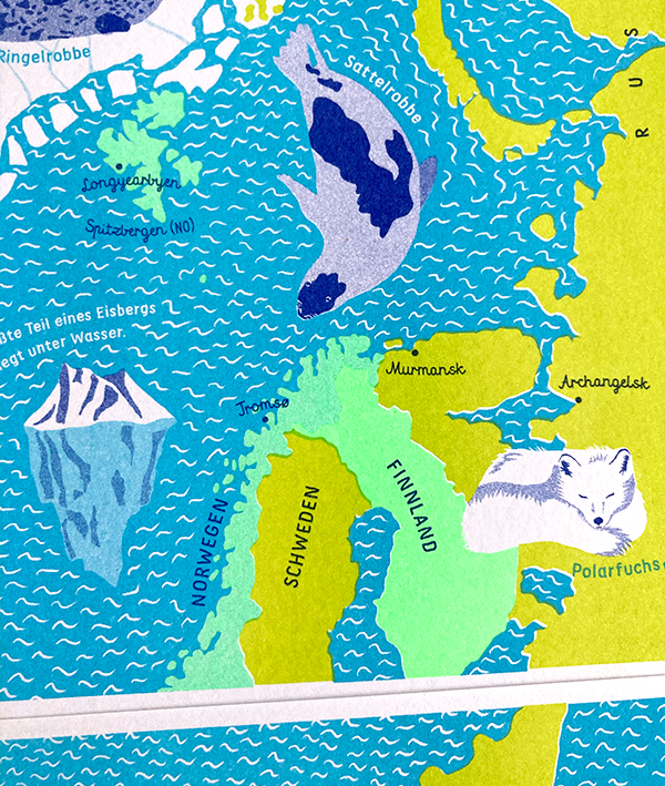 Arktis, Risographie-Druck